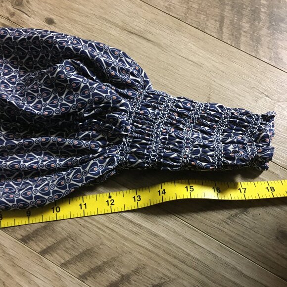 NWT Max Studio Bohemian Balloon Sleeve Mock Neck Maxi Dress - Picture 16 of 16